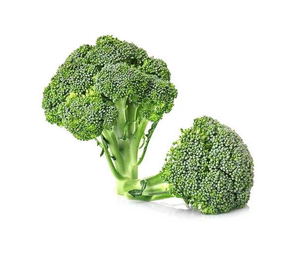 Fresh broccoli on white — Stock Photo, Image