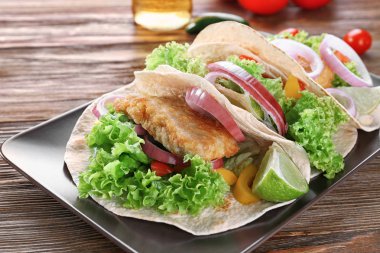 Lezzetli balık tacos