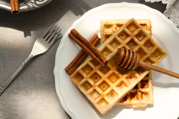 Gustosi waffle fatti in casa — Foto Stock