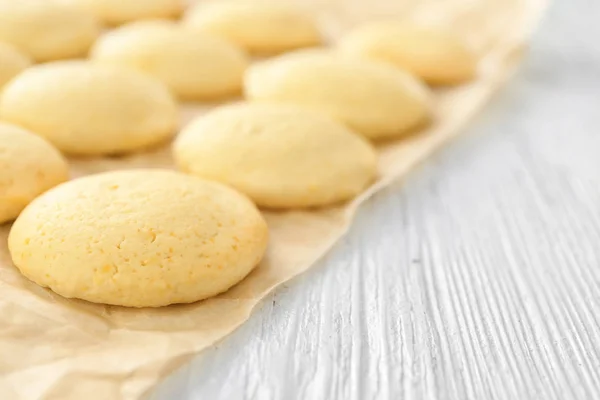 Zelfgemaakte koekjes met citroen smaak — Stockfoto