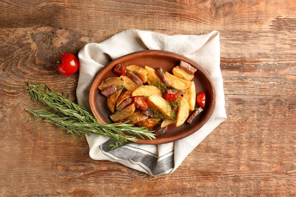 Cunei di patate al forno — Foto Stock