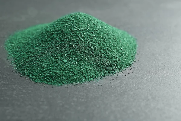 Hromada prášku řasy spirulina — Stock fotografie