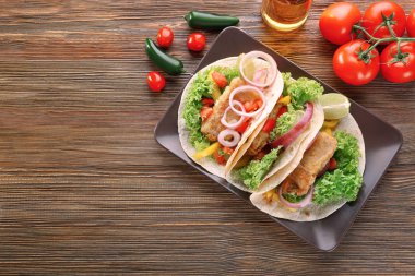 Lezzetli balık tacos