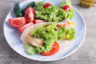 Lezzetli balık taco  