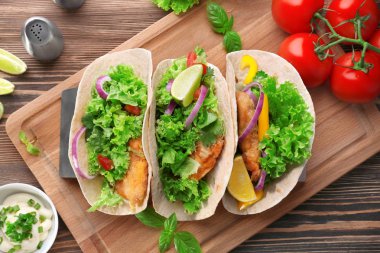 Lezzetli balık tacos