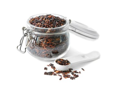 Kahverengi pirinç ile Cam Kavanoz 