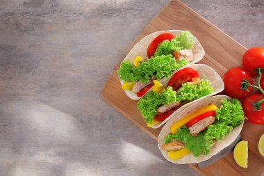 Lezzetli balık tacos
