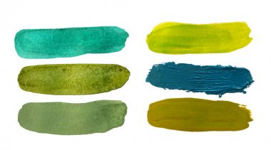 Yeşil boya darbeleri