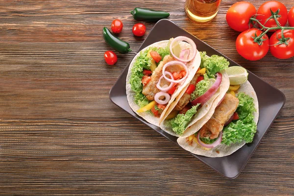 Lezzetli balık tacos
