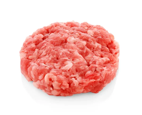 Beyaz üzerine taze forcemeat