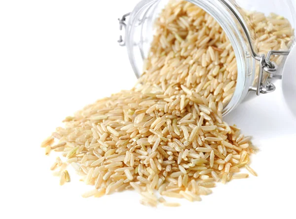 Long grain brown rice — Stock Photo, Image