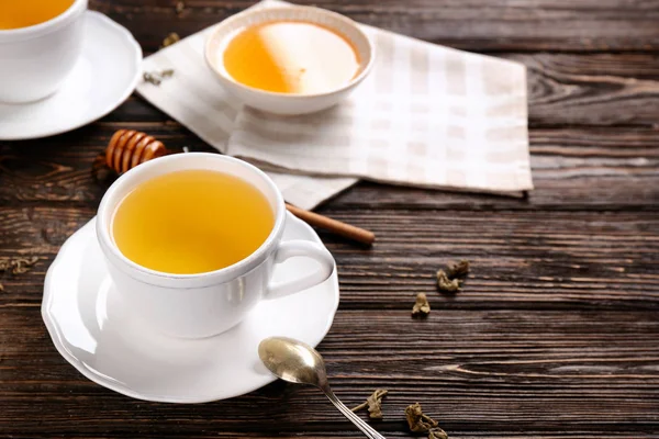 Composición con taza de té —  Fotos de Stock