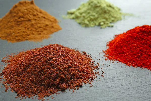 Various colorful superfood powders — Stock Photo, Image