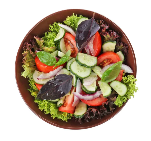 Vers fruit salade met komkommer — Stockfoto