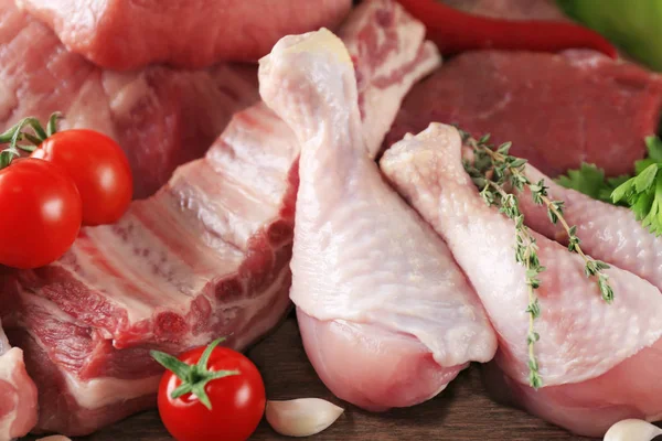 Farklı taze et parçaları