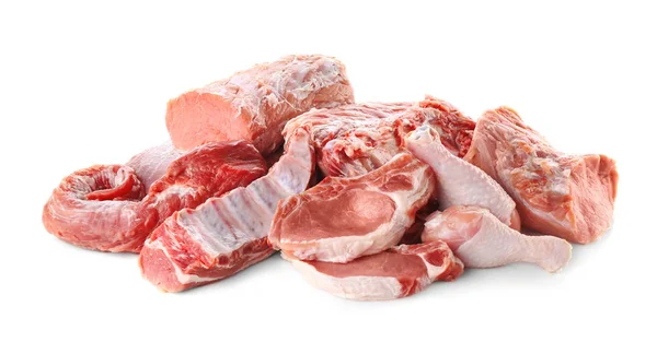 Stücke von verschiedenen Frischfleisch — Stockfoto