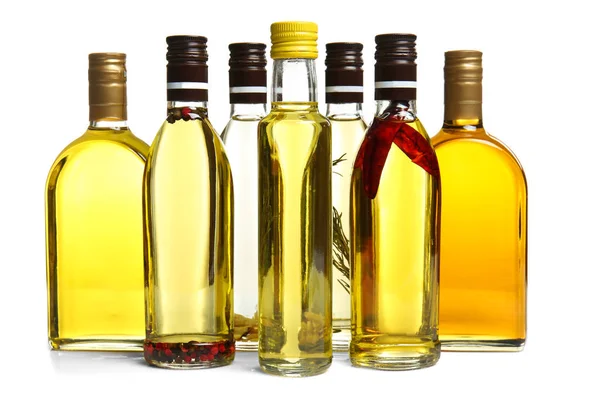 Botellas de aceite de cocina — Foto de Stock