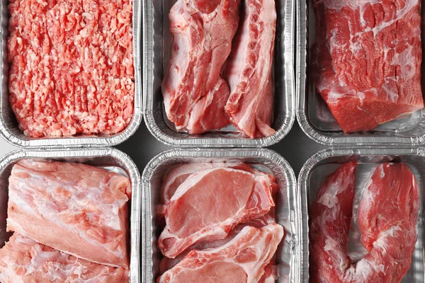 Et parçaları ile konteyner