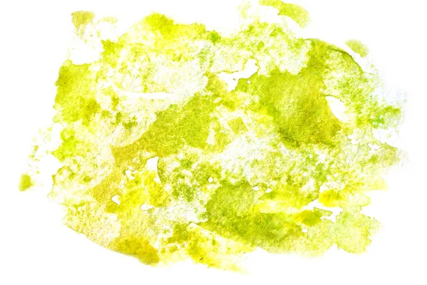 Groene aquarelvlek — Stockfoto