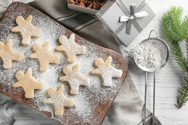 Ham kurabiye ile Noel kompozisyon 