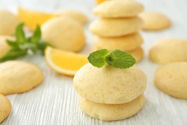 レモン風味の自家製クッキー — ストック写真