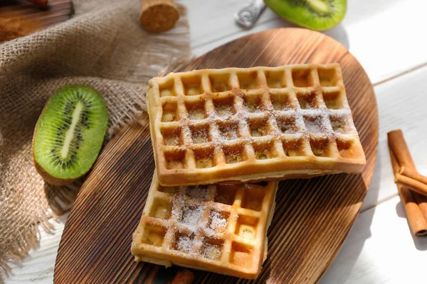 Tasty homemade waffles — Stock Photo, Image
