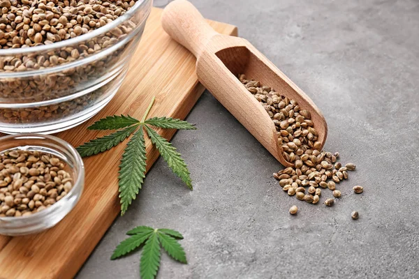 Composition with hemp seeds