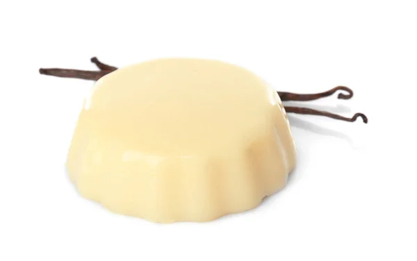 Vynikající vanilkový pudink — Stock fotografie
