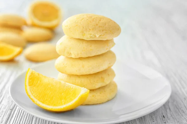 Домашнее лимонное печенье — стоковое фото