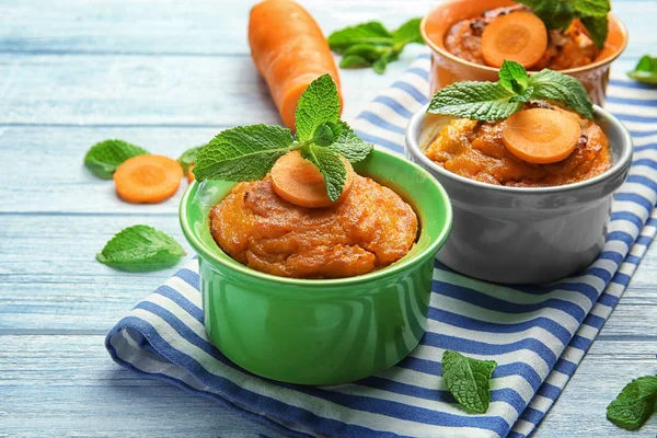 Gustoso soufflé di carote — Foto Stock