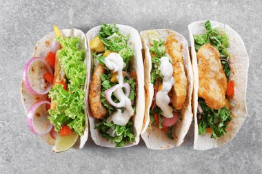 Lezzetli balık tacos