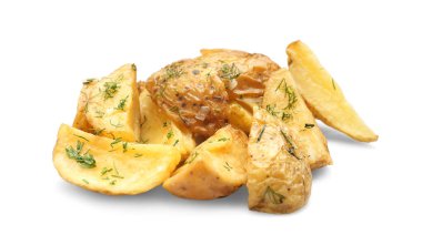 lezzetli fırında patates dilimleri  