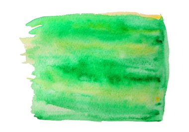 Yeşil suluboya lekesi 