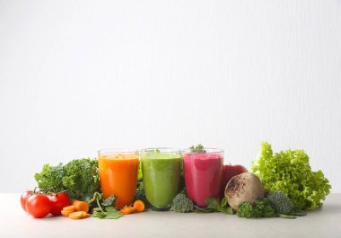 Taze sebze meyve suları gözlük 