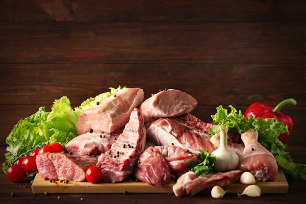 Farklı taze et parçaları 