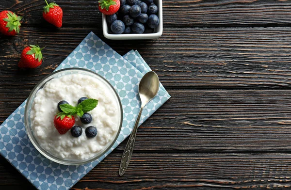 Creamy rice pudding — Stock Photo, Image