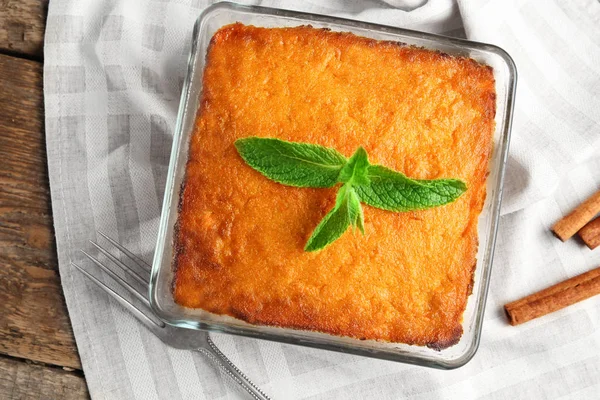 Sabroso soufflé de zanahoria — Foto de Stock