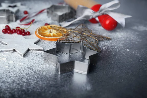 Cortador de biscoitos para doces de Natal — Fotografia de Stock