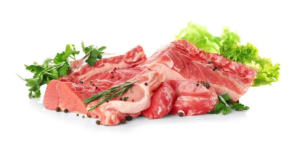 Pieces of different fresh meat — Stock Photo, Image