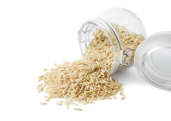 Long grain brown rice — Stock Photo, Image