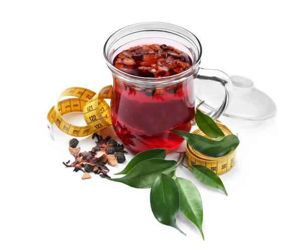 Fincan çay ve ölçüm bandı 