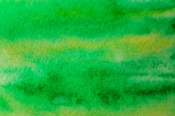 Green watercolor painting