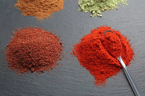 Various colorful superfood powders — Stock Photo, Image