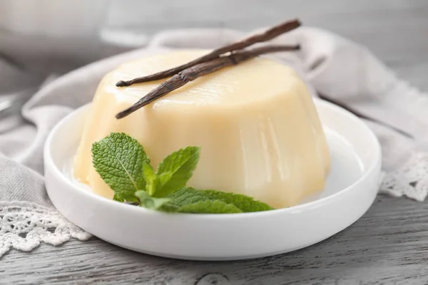 Leckerer Vanillepudding — Stockfoto