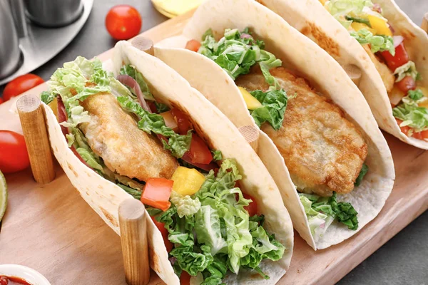 Deliciosos tacos de peixe — Fotografia de Stock