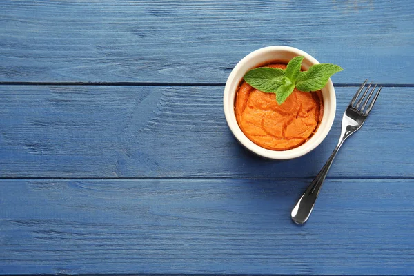 Finom sárgarépa puding — Stock Fotó