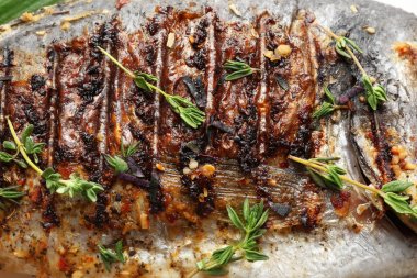 lezzetli kızarmış balık