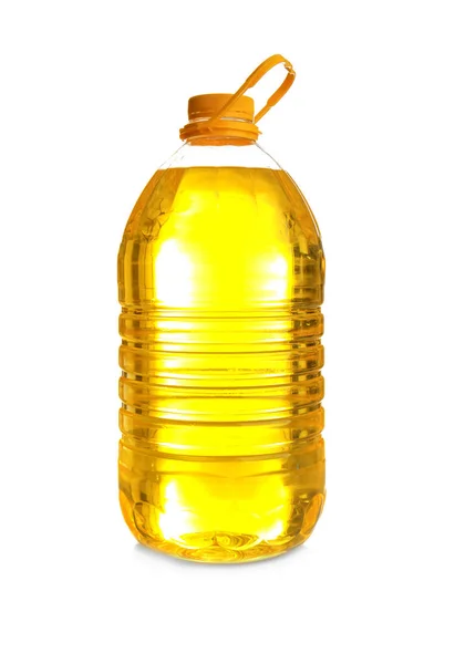 Plastic bottle of cooking oil — Stockfoto