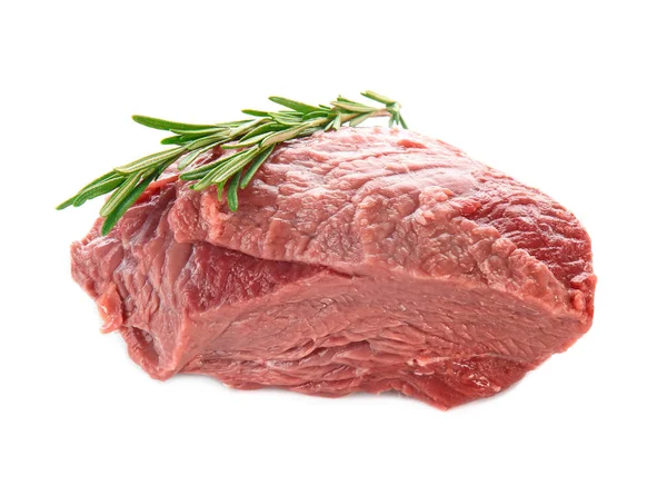 Fresh raw meat with rosemary — Stock Photo, Image