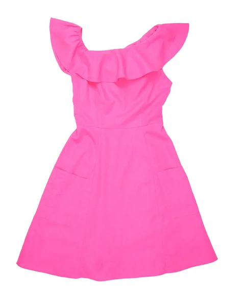 Ruffle off ombro mini vestido — Fotografia de Stock